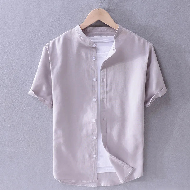 Casual Cotton/Linen Men's Shirt