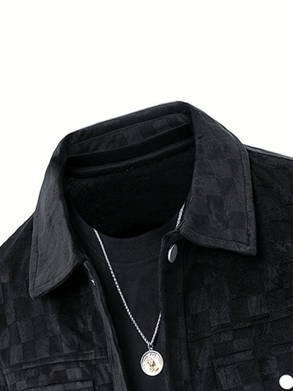 Checkered Suede Jacket
