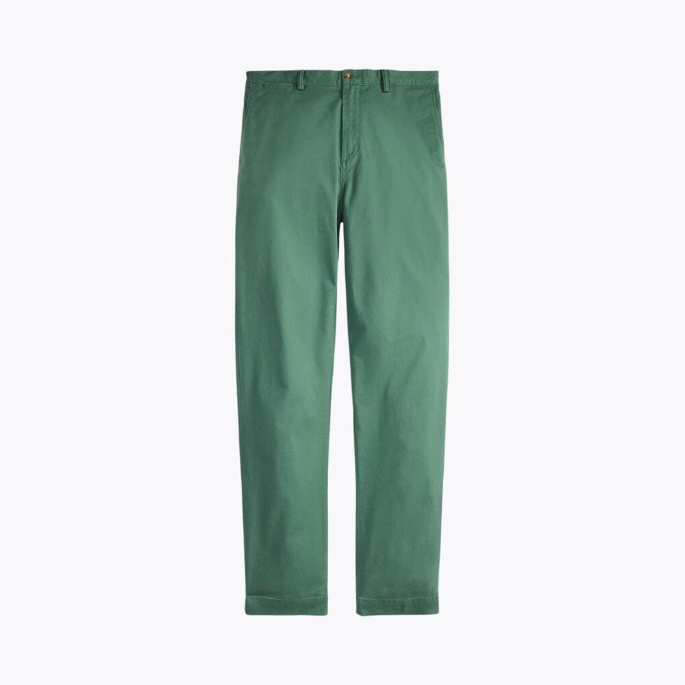 Tailored Classic Fit Washed Cotton Chino Pants