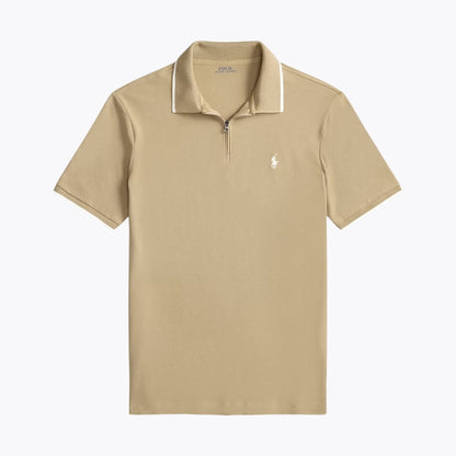 Stretch Cotton Short-Sleeve Collared Shirt