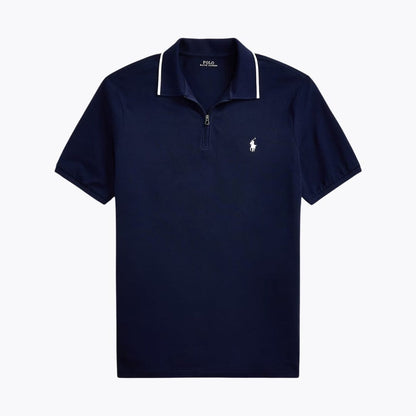 Stretch Cotton Short-Sleeve Collared Shirt