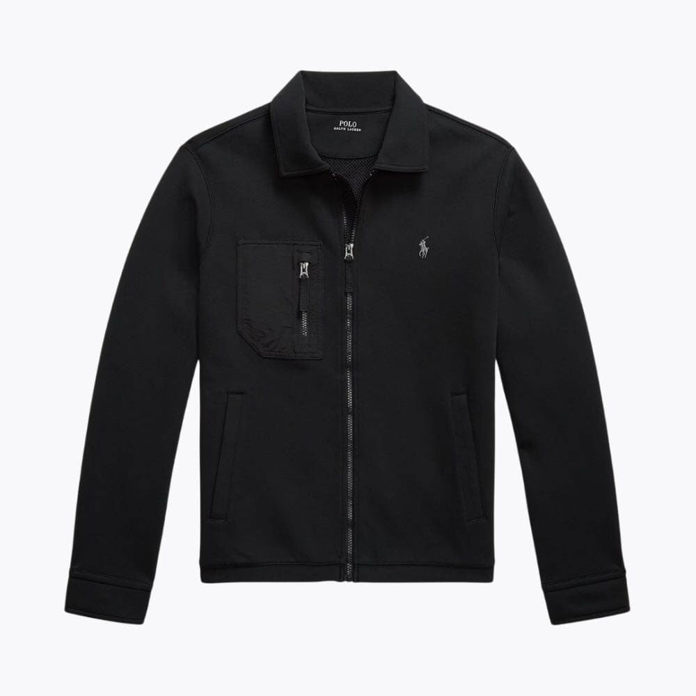 Tailored Cotton Blend Zip-up Jacket