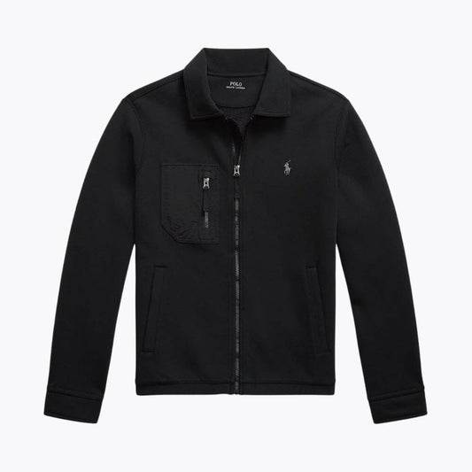 Tailored Cotton Blend Zip-up Jacket