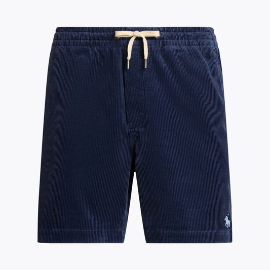 Tailored Pleated Cotton Utility Shorts