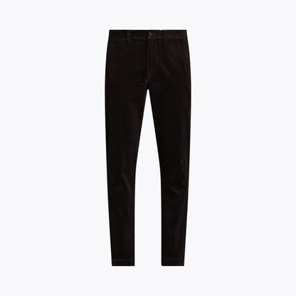Straight-Leg Stretch Cotton Corduroy Trousers