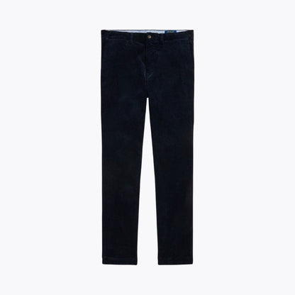 Straight-Leg Stretch Cotton Corduroy Trousers