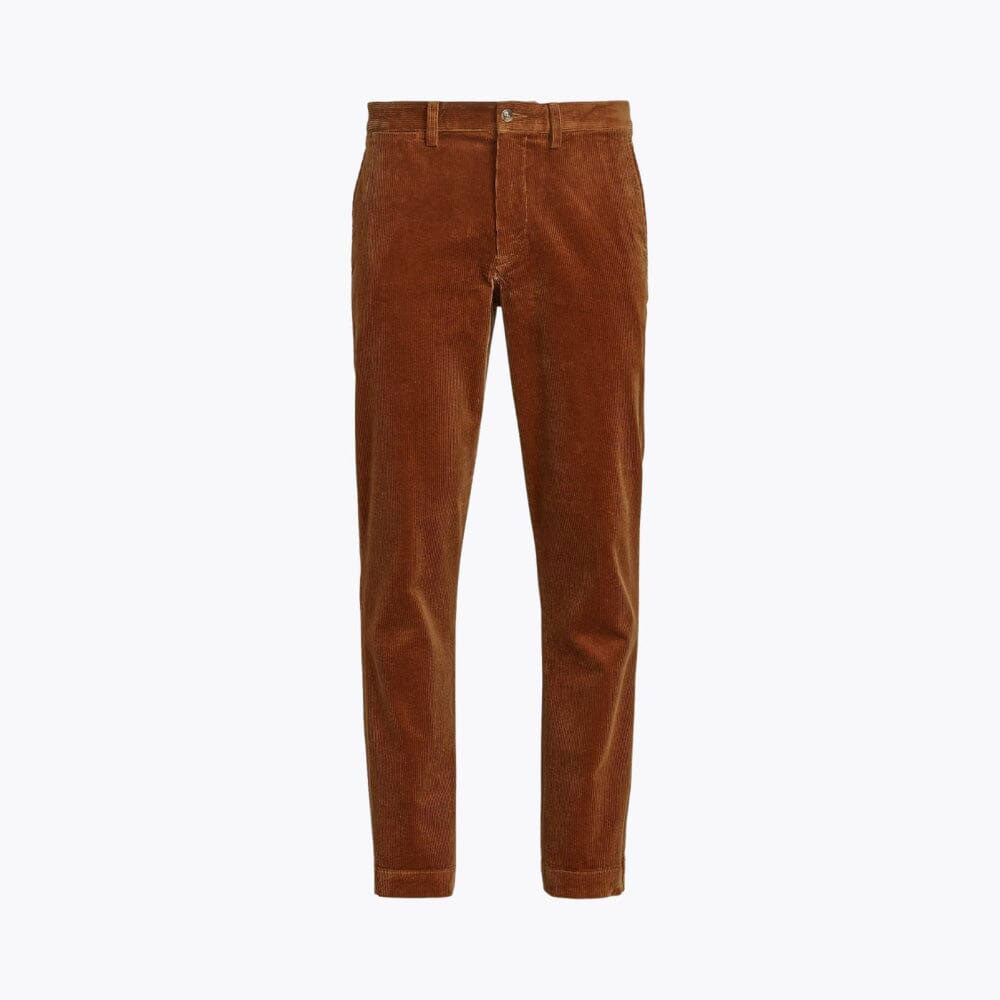 Straight-Leg Stretch Cotton Corduroy Trousers