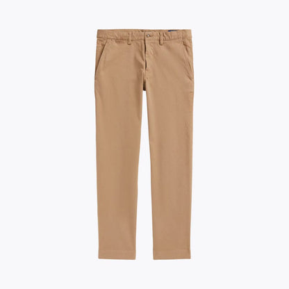 Tailored Straight-Fit Stretch Cotton Chino Pants