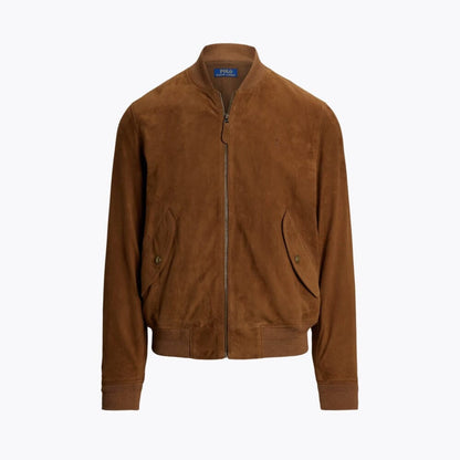 Suede Bomber Tailored Jacket