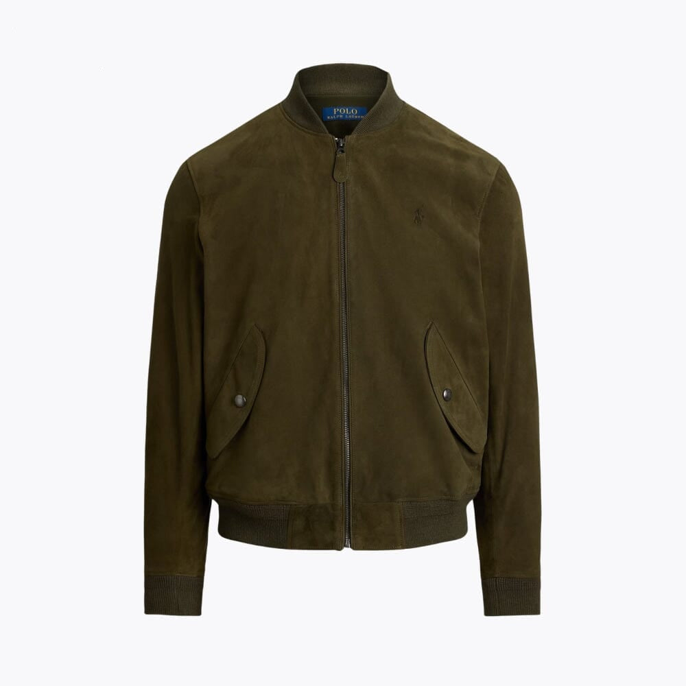 Suede Bomber Tailored Jacket