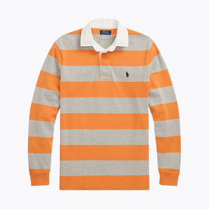 Heritage Classic Fit Striped Cotton Rugby Shirt