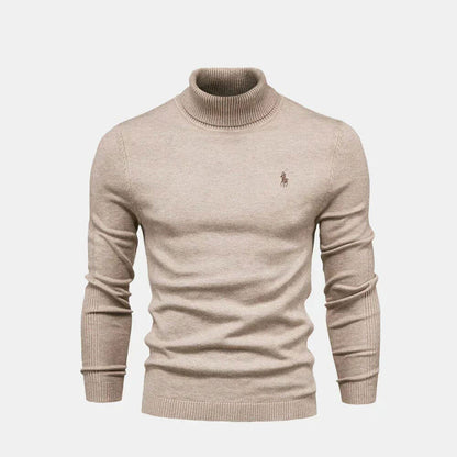 Refined Turtleneck Wool Knit Sweater