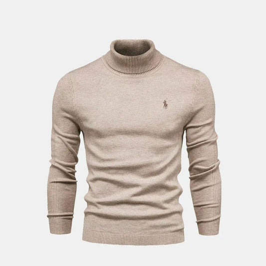 Refined Turtleneck Wool Knit Sweater