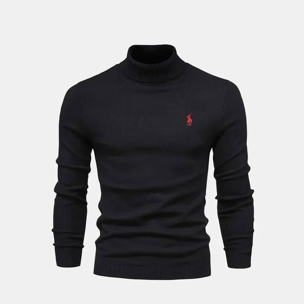 Refined Turtleneck Wool Knit Sweater