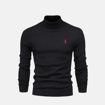 Refined Turtleneck Wool Knit Sweater