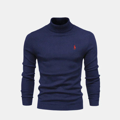 Refined Turtleneck Wool Knit Sweater