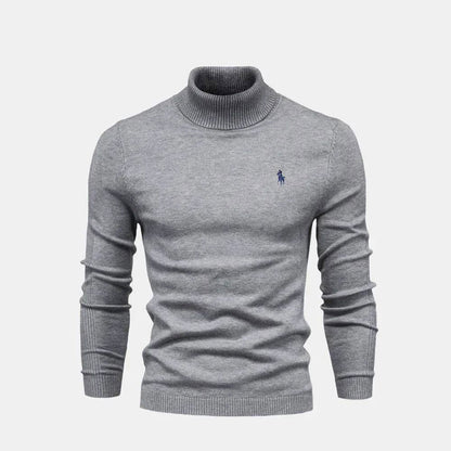 Refined Turtleneck Wool Knit Sweater