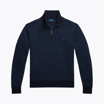 Washable Wool Quarter-Zip Pullover