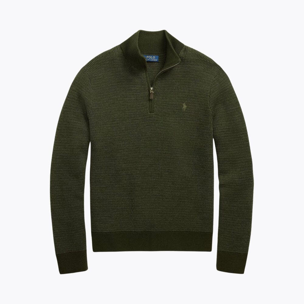 Regular-Fit Wool Quarter-Zip Pullover