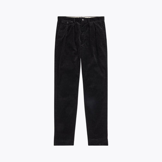 Relaxed-Fit Pleated Cotton-Corduroy Trousers