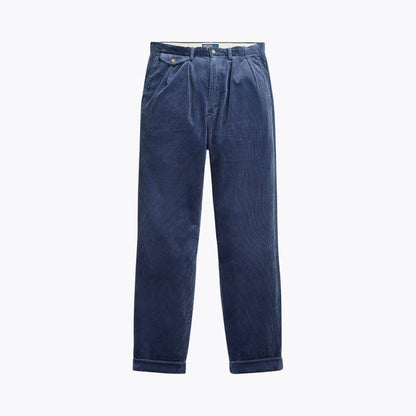 Relaxed-Fit Pleated Cotton-Corduroy Trousers