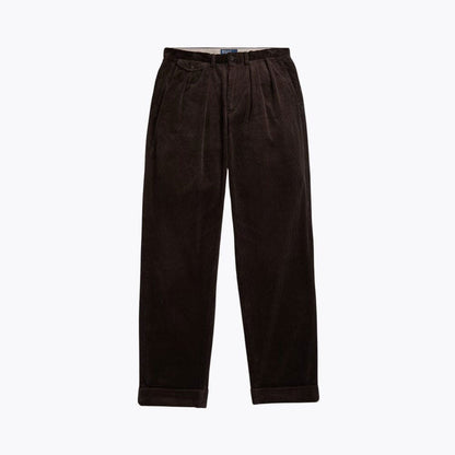 Relaxed-Fit Pleated Cotton-Corduroy Trousers