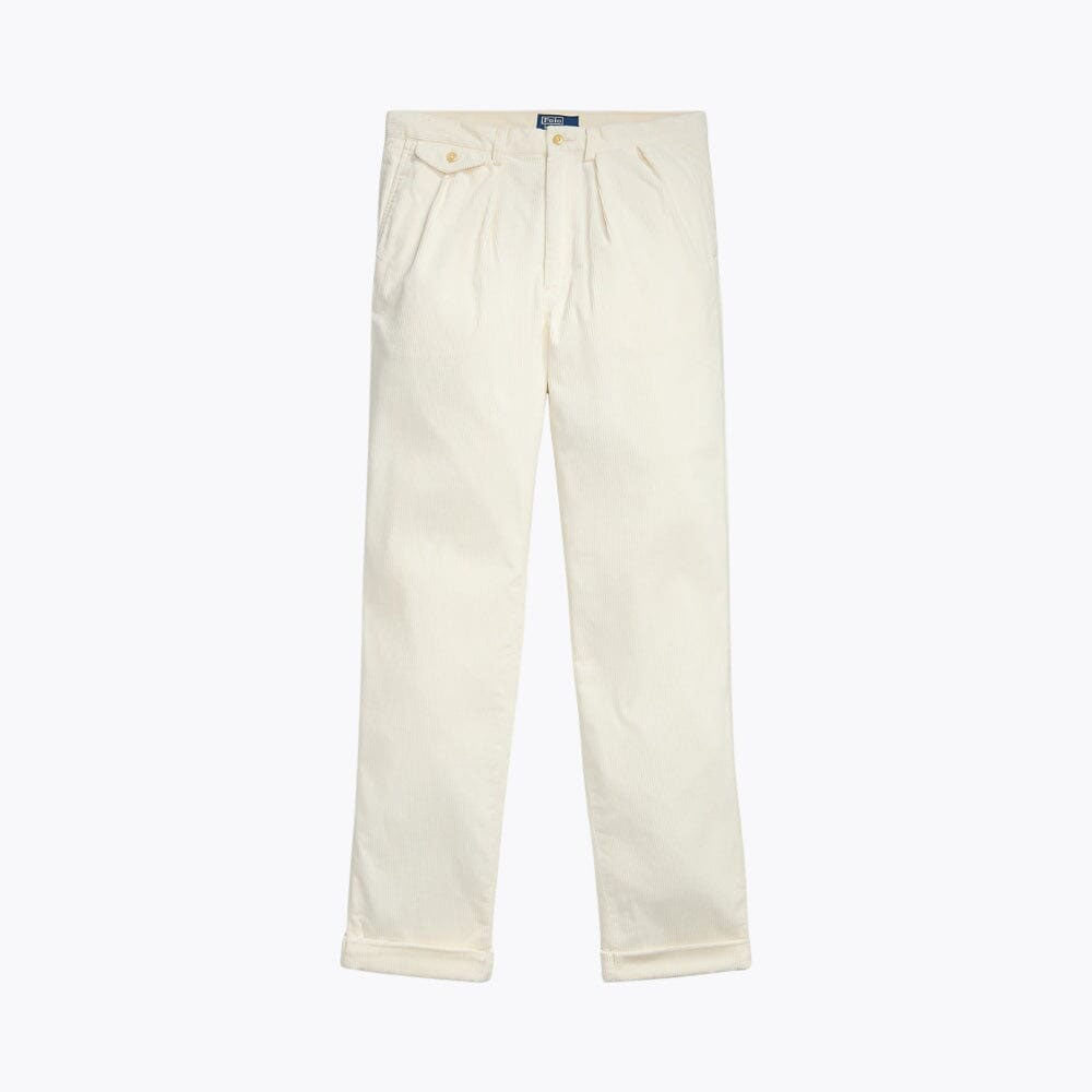Relaxed-Fit Pleated Cotton-Corduroy Trousers