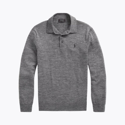 Fitted Wool Collared Sweater