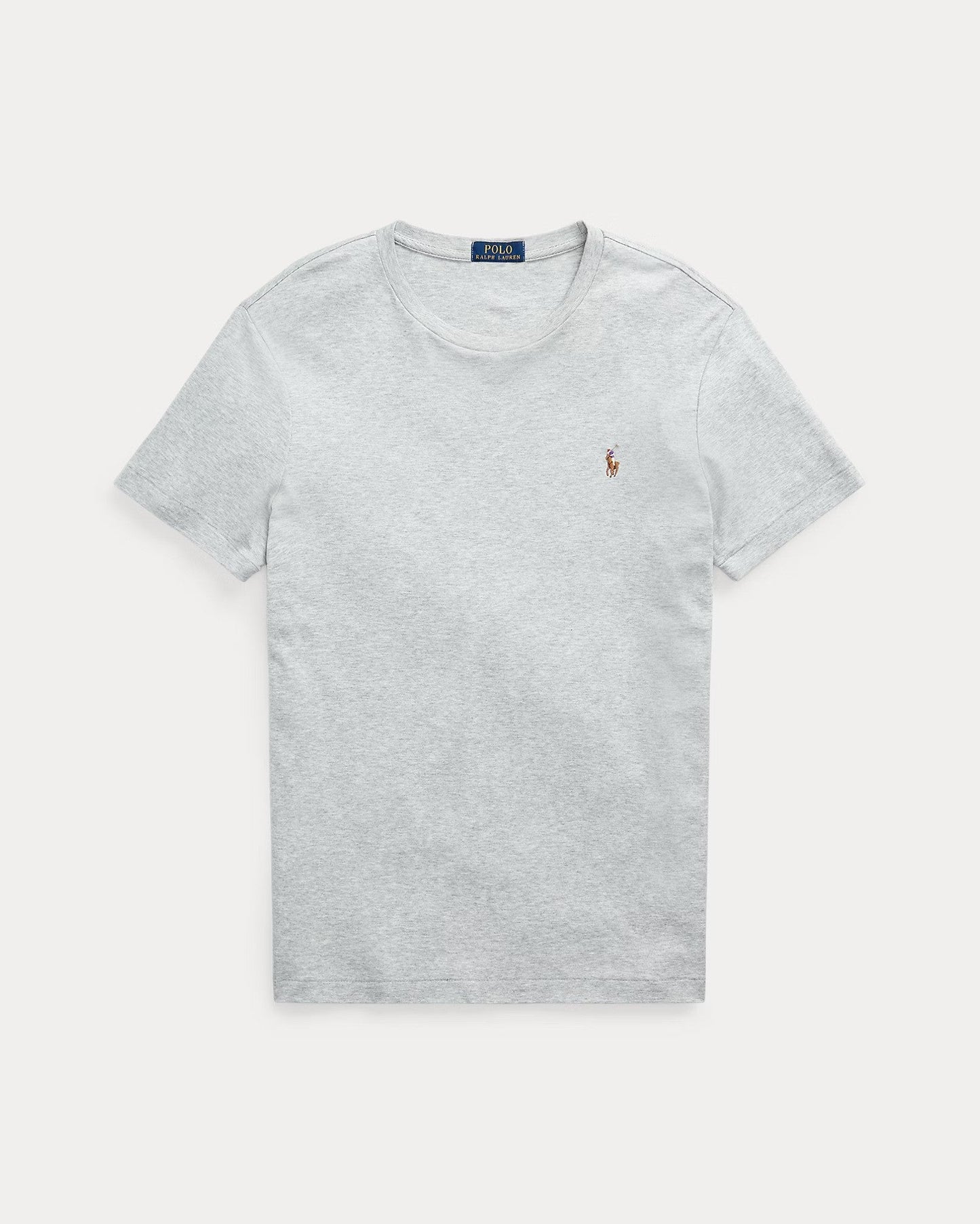 Slim-Fit Cotton Crewneck T-Shirt — Gray