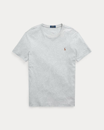 Slim-Fit Cotton Crewneck T-Shirt — Gray