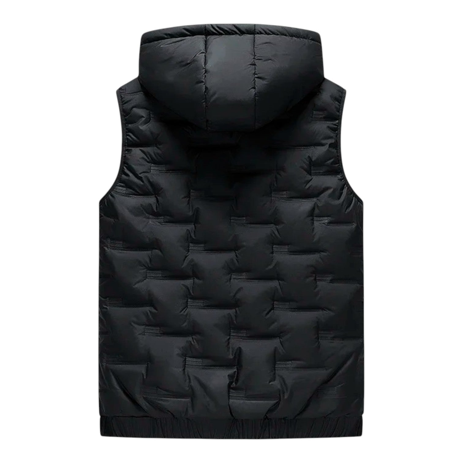 Silvio | gewatteerd bodywarmer met capuchon