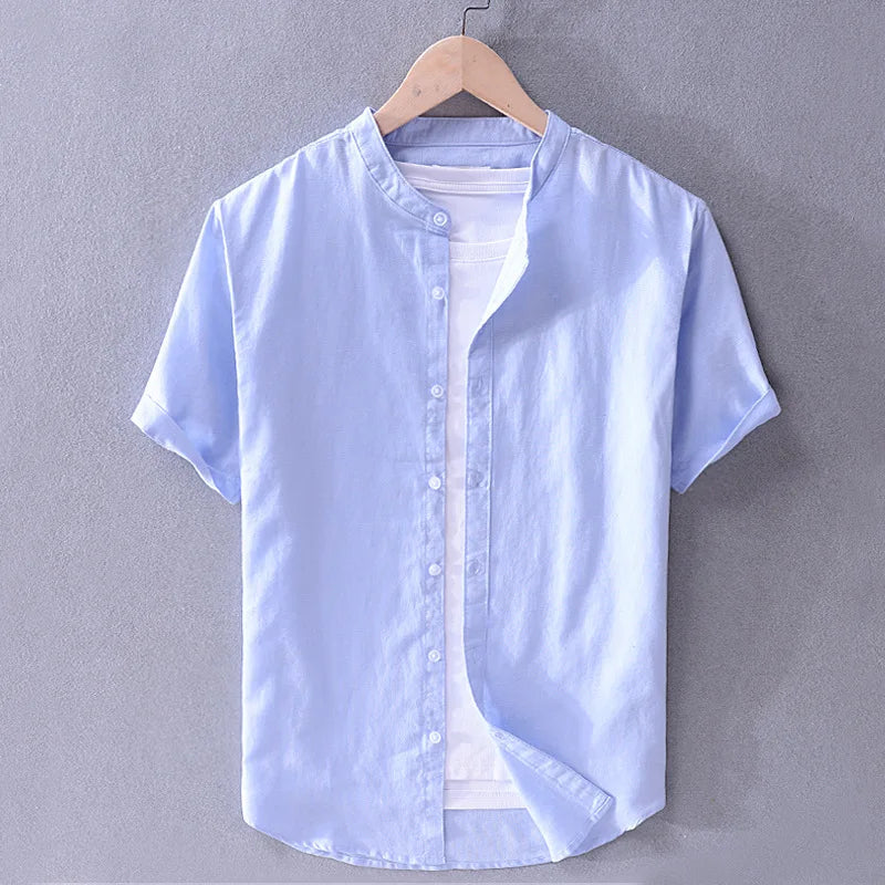 Casual Cotton/Linen Men's Shirt