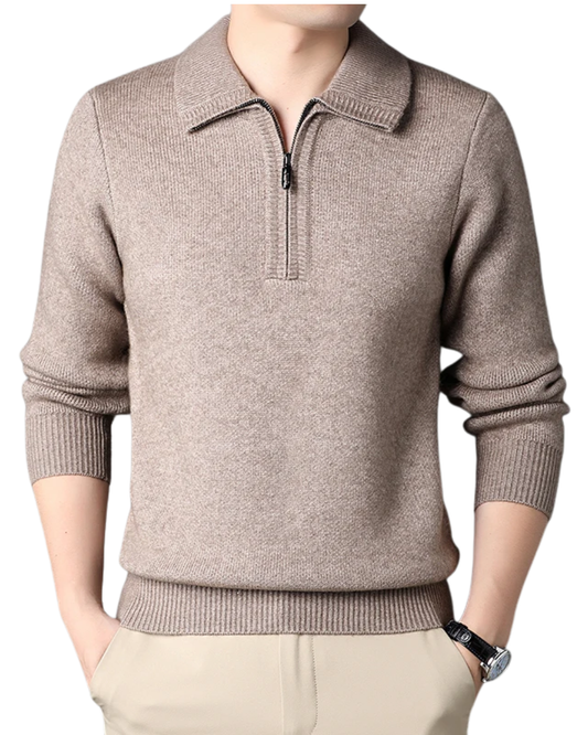 Chic Cashmere Zip Sweater