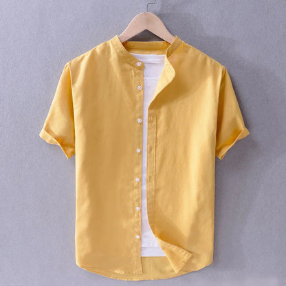 Casual Cotton/Linen Men's Shirt